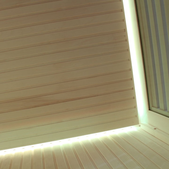 Finská sauna AWT E1201A topol 236x236 9kW Cilindro