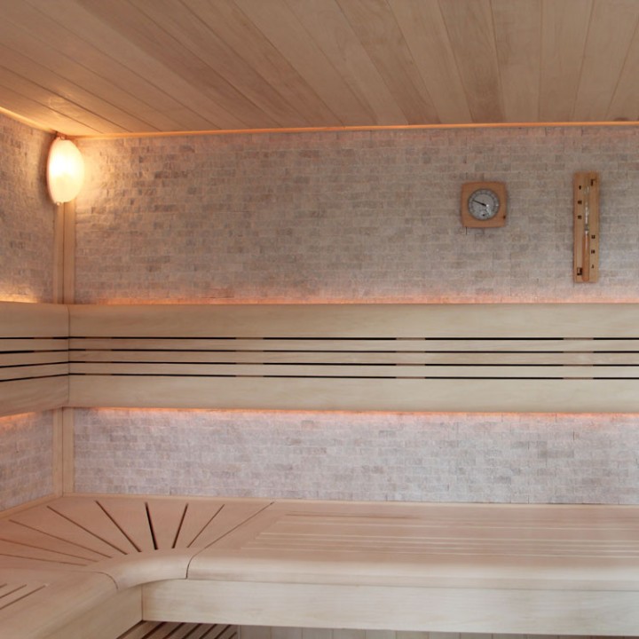 Finská sauna AWT E1410A topol 180x105 9kW Cilindro