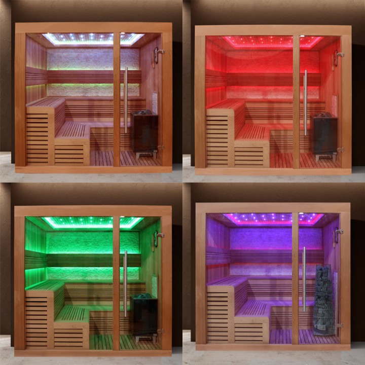 Luxusní finská sauna Bellagio EOSPA B1243C 180x160x210