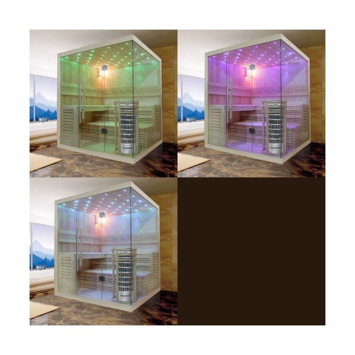 Luxusní finská sauna Bellagio EOSPA E1105C Cilindro 180x180x210