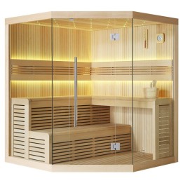 Finská sauna EAGO AWT E1111C hemlock 180×180 bez kamen
