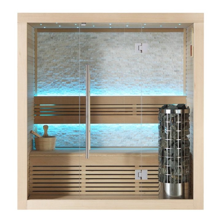 Finská sauna EAGO AWT E1103A hemlock 180×105 6,8 kW Cilindro