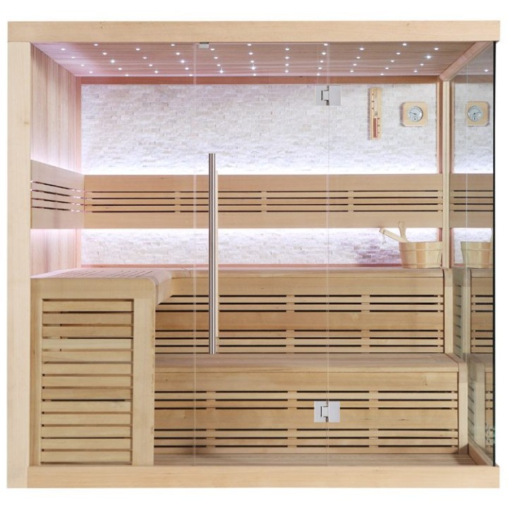 Finská sauna EAGO AWT E1105A hemlock 220×200 bez kamen