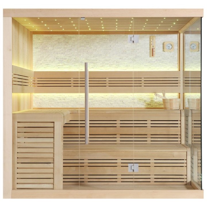 Finská sauna EAGO AWT E1105A hemlock 220×200 bez kamen
