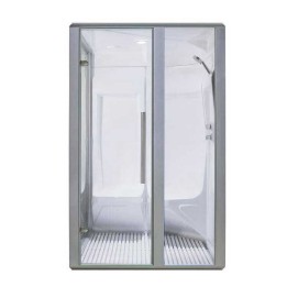 Parní sauna EAGO AWT S200D alu 114×131 pravé provedení