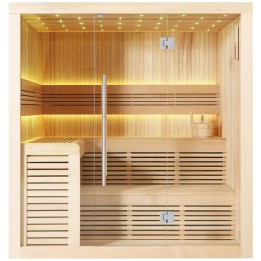 Finská sauna EAGO AWT E1112B hemlock 200×170 bez kamen