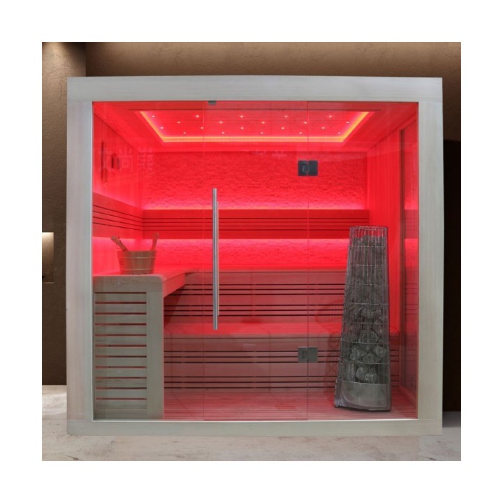 Luxusní finská sauna Bellagio E1246C Kiwi 180x180x216