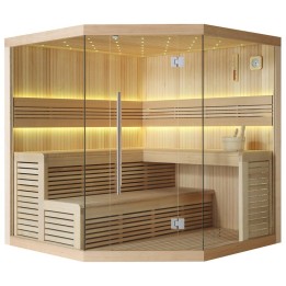 Finská sauna EAGO AWT E1111B hemlock 200×200 bez kamen