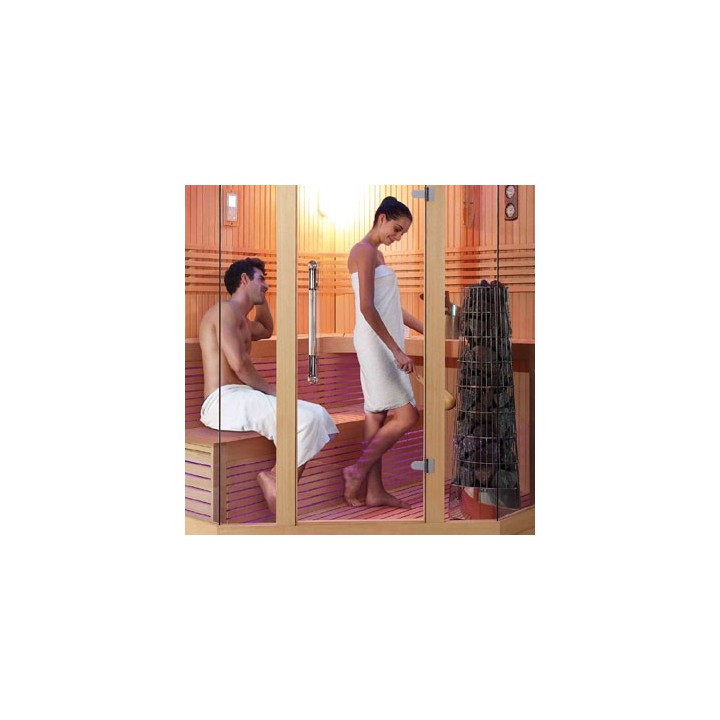 Luxusní finská sauna Bellagio E1246C Kiwi 180x180x216