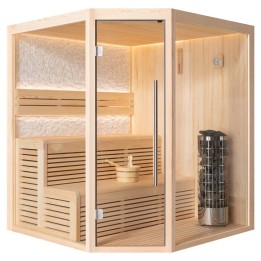 Finská sauna EAGO AWT E1811A borovice 180×180 9 kW Cilindro