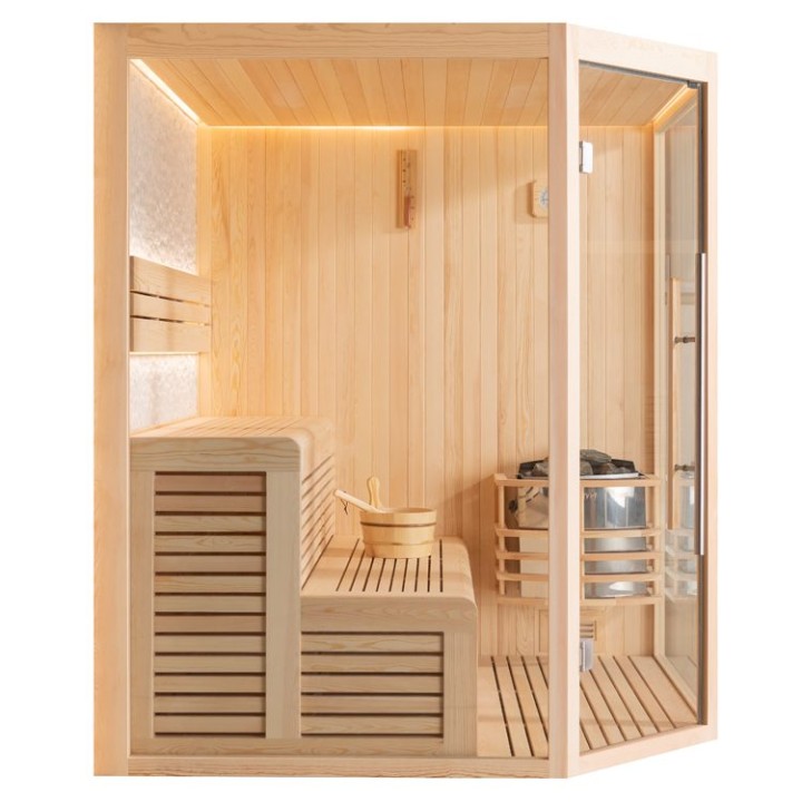 Finská sauna EAGO AWT E1811A borovice 180×180 bez kamen