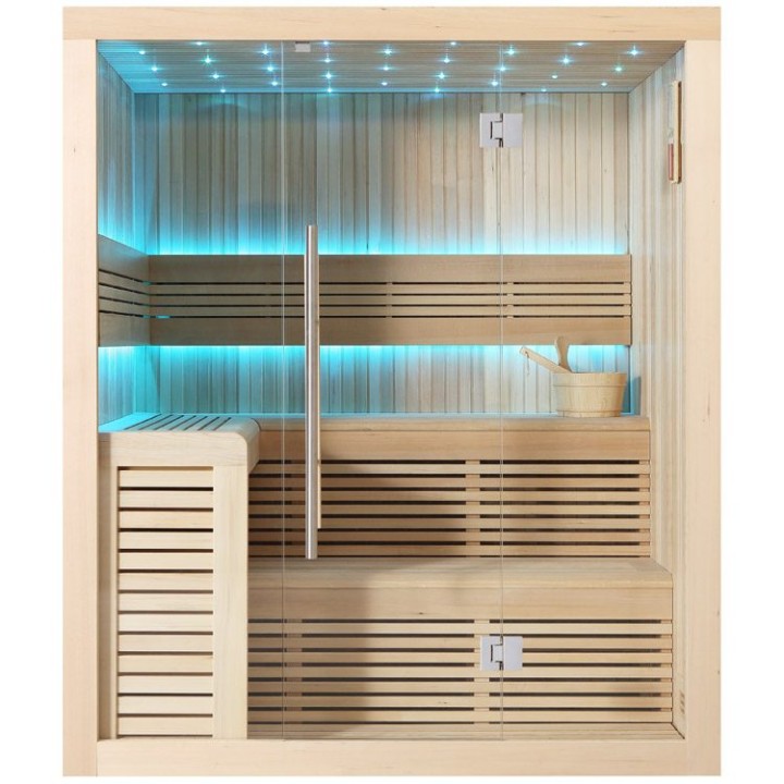 Finská sauna EAGO AWT E1112C hemlock 180×150 bez kamen