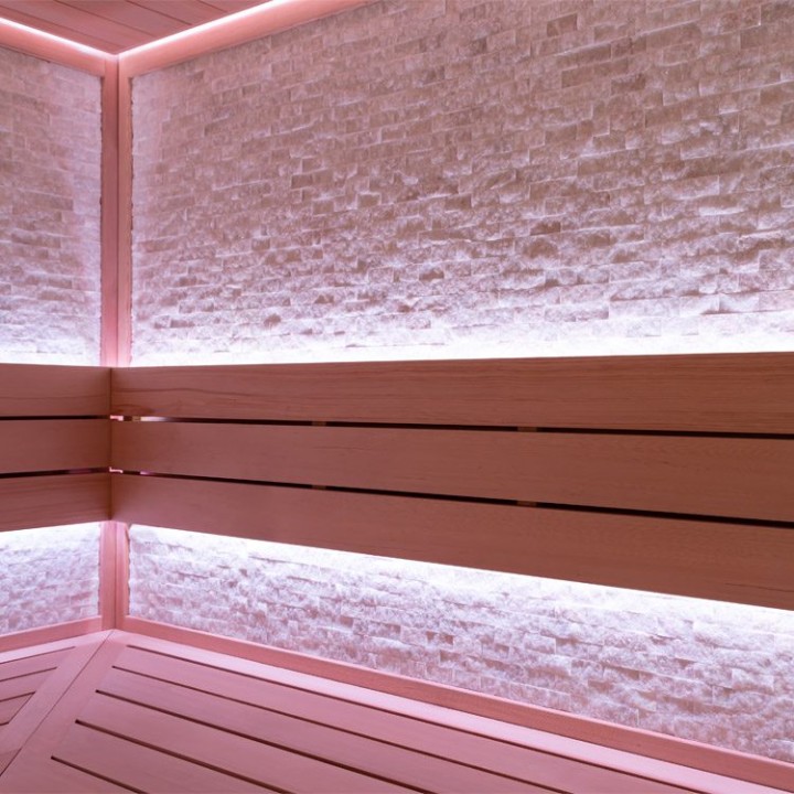Finská sauna EAGO AWT E1603A hemlock 220×200 9 kW Cilindro