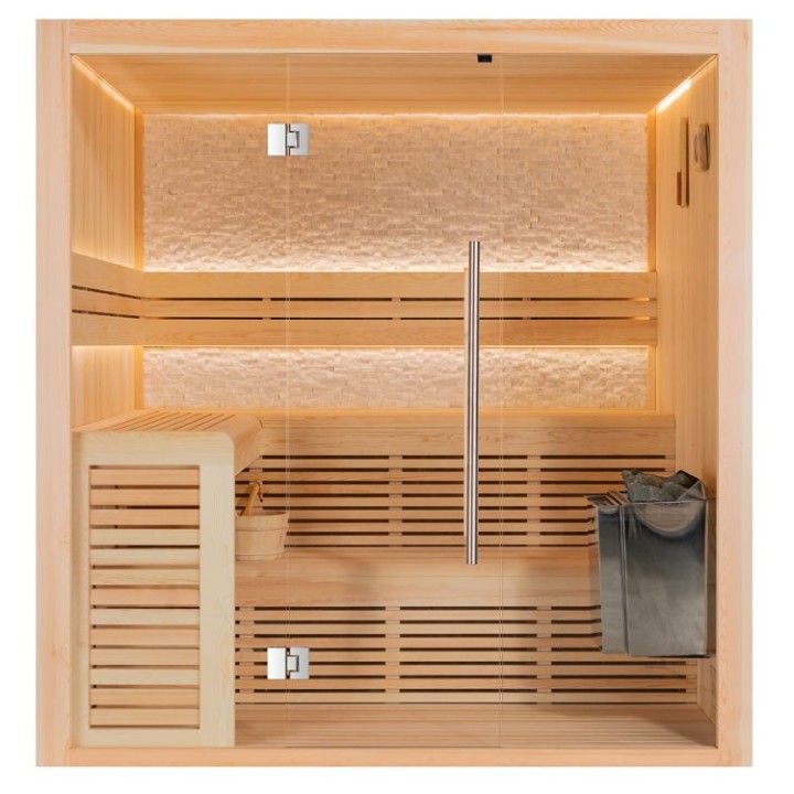 Finská sauna EAGO AWT B1812C borovice 180×160 9 kW Viking Bi-O