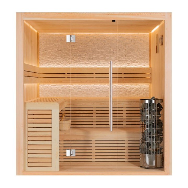 Finská sauna EAGO AWT E1812B borovice 200×180 9 kW Cilindro