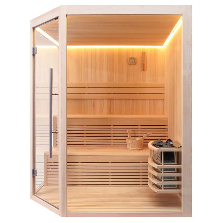 Finská sauna EAGO AWT E1801A borovice 180×180 8 kW Vega