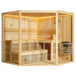 Finská sauna EAGO AWT E1806A borovice 220×220 9 kW Vega