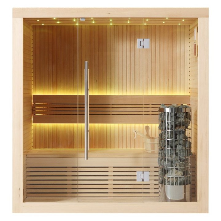 Finská sauna EAGO AWT E1113A hemlock 180×105 6,8 kW Cilindro