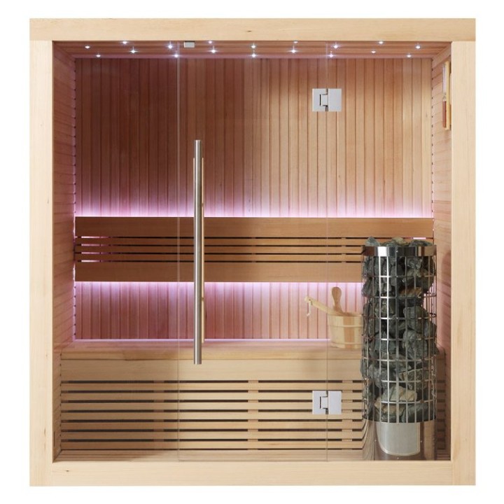 Finská sauna EAGO AWT E1113A hemlock 180×105 6,8 kW Cilindro