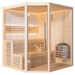 Finská sauna EAGO AWT E1811A borovice 180×180 8 kW Vega