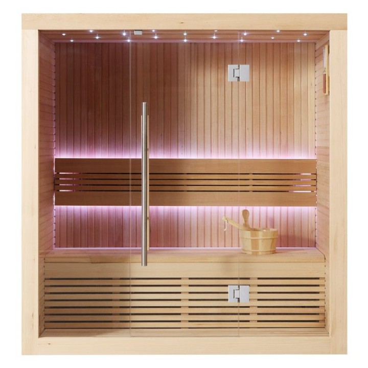 Finská sauna EAGO AWT E1113A hemlock 180×105 bez kamen