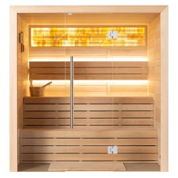 Finská sauna EAGO AWT E1624A hemlock 200×160 bez kamen