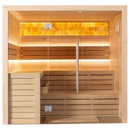Finská sauna EAGO AWT E1622A hemlock 220×200 bez kamen