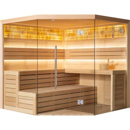 Finská sauna EAGO AWT E1621XL hemlock 250×250 bez kamen