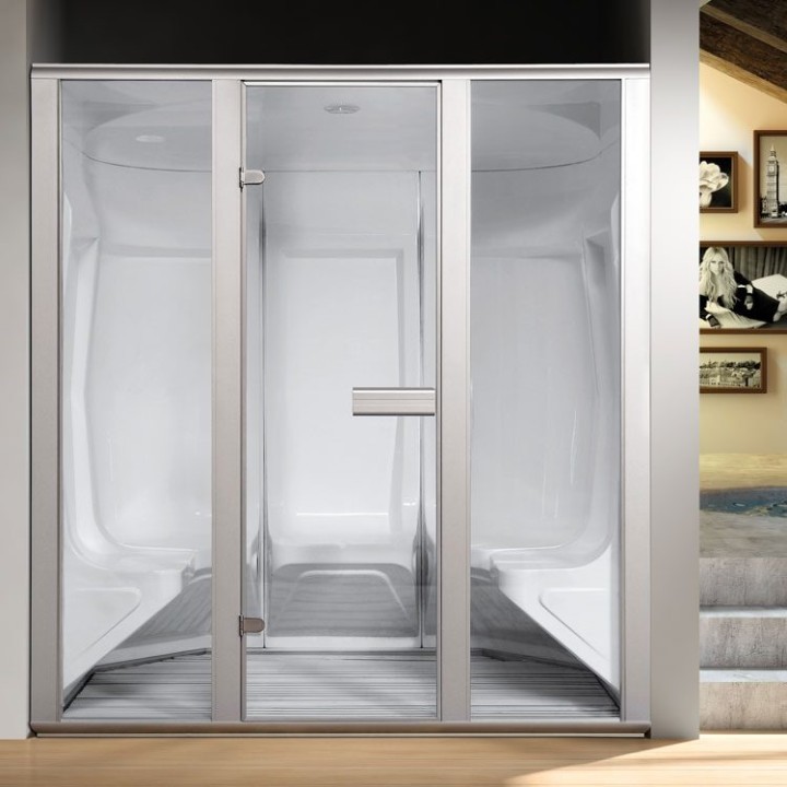 Parní sauna EAGO AWT S204A alu 190×131 9 kW Harvia