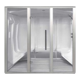 Parní sauna EAGO AWT S206B alu 220×191 10,8 kW Harvia