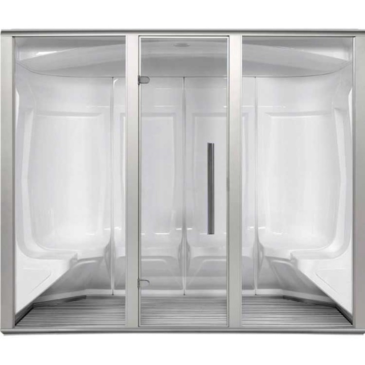 Parní sauna EAGO AWT S208A alu 250×131 10,8 kW Harvia
