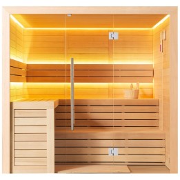 Finská sauna EAGO AWT E1612A hemlock 220×200 bez kamen