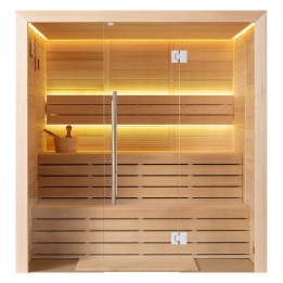Finská sauna EAGO AWT E1614A hemlock 200×160 bez kamen