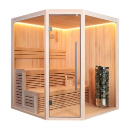Finská sauna EAGO AWT E1801A borovice 180×180 9 kW Cilindro