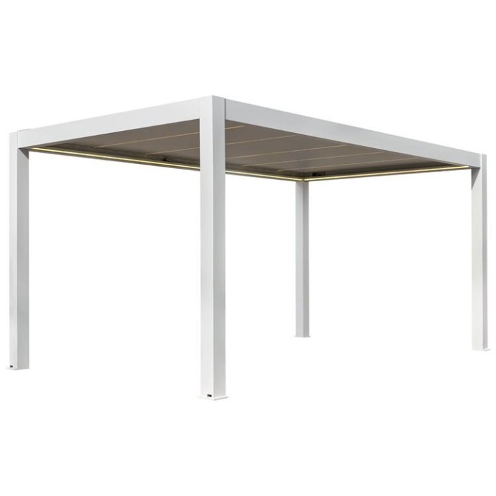 Pergola EAGO AWT P8-3C extreme bílá 3×5 m elektrická