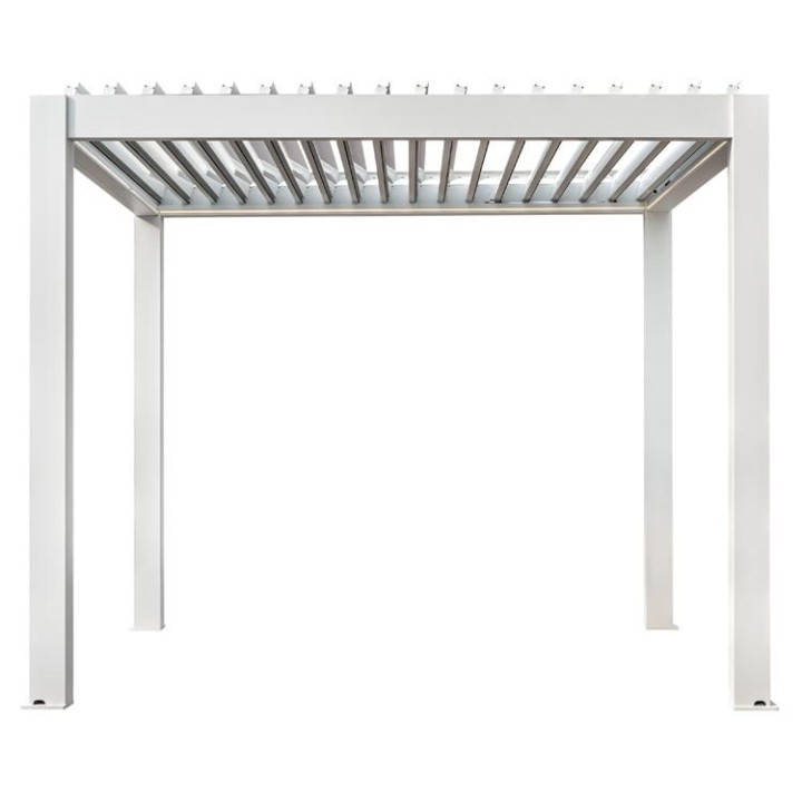 Pergola EAGO AWT P8-3A extreme bílá 3×3 m elektrická
