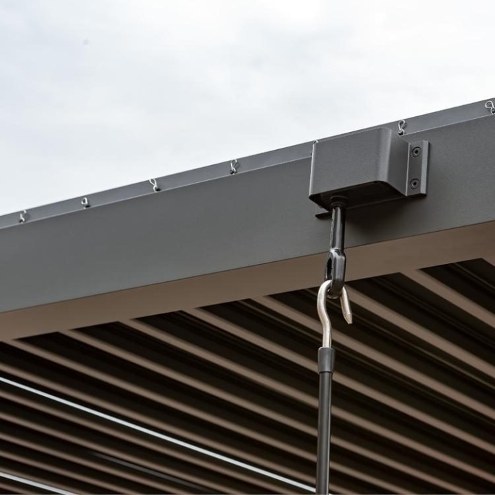 Pergola EAGO AWT P2-3A basic antracitová 3x3m s Handkurbel