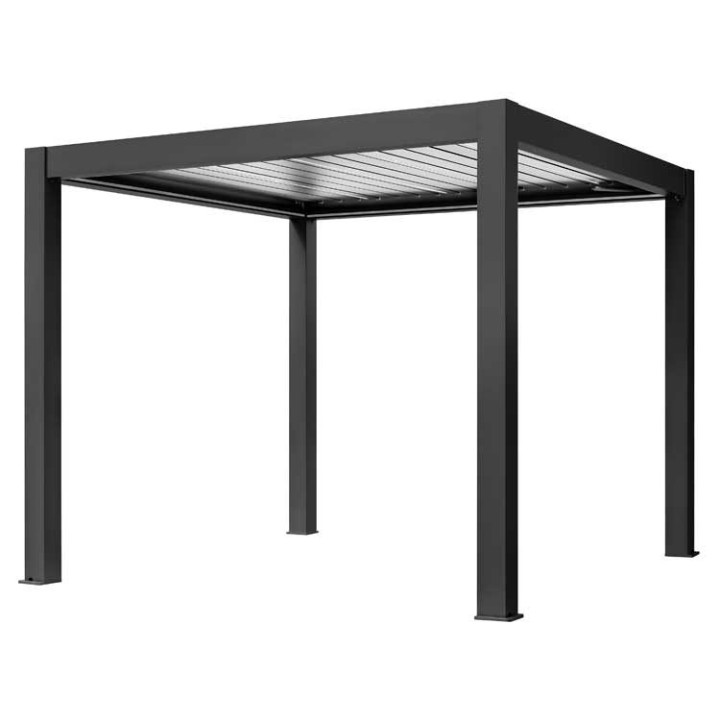 Pergola EAGO AWT P8-3A extreme černobílá 3×3 m elektrická