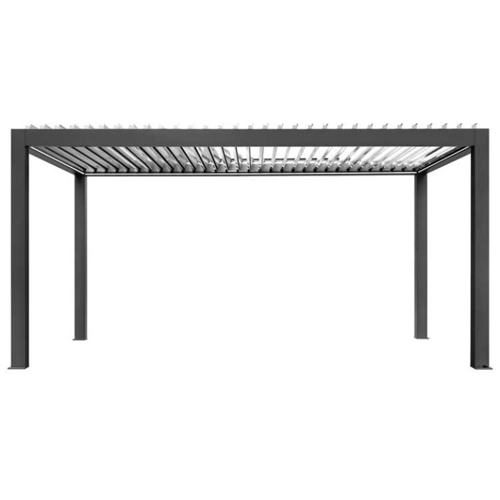 Pergola EAGO AWT P8-3C extreme černobílá 3×5 m elektrická