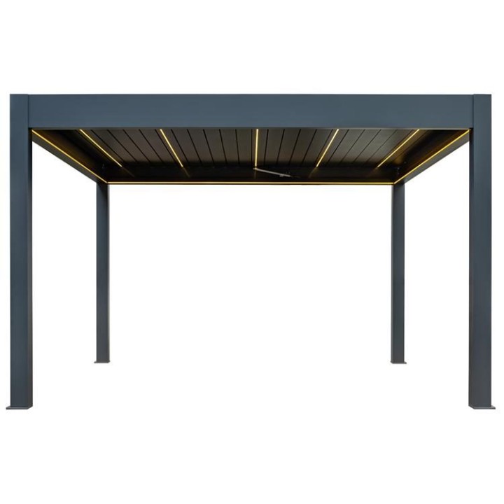 Pergola EAGO AWT P8-4A extreme antracit 4×4 m elektrická