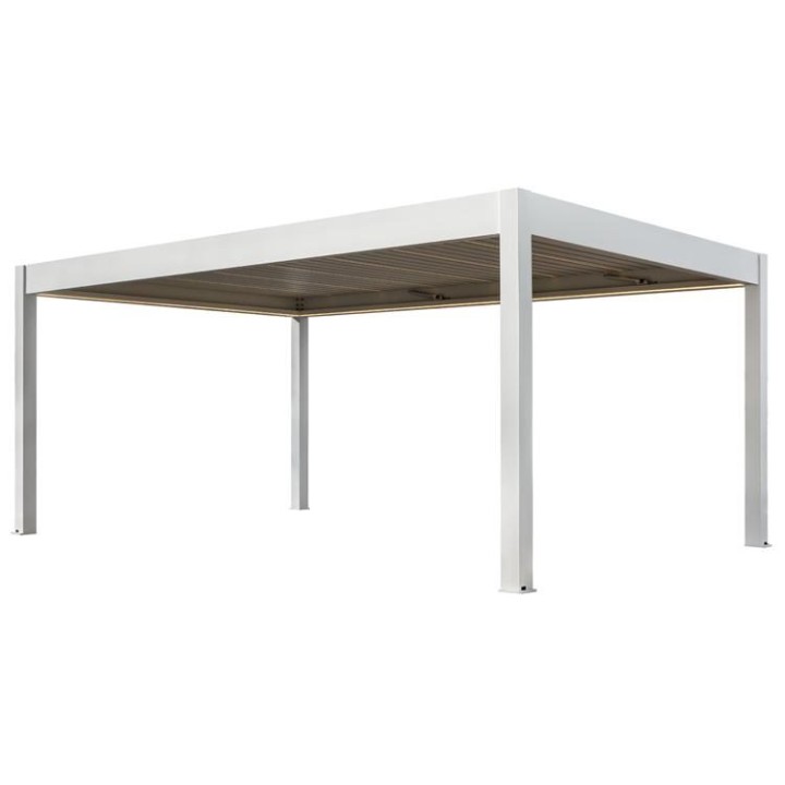 Pergola EAGO AWT P8-4B extreme bílá 4×6 m elektrická