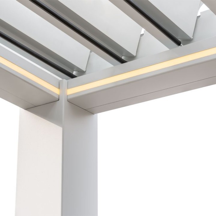 Pergola EAGO AWT P8-4B extreme bílá 4×6 m elektrická