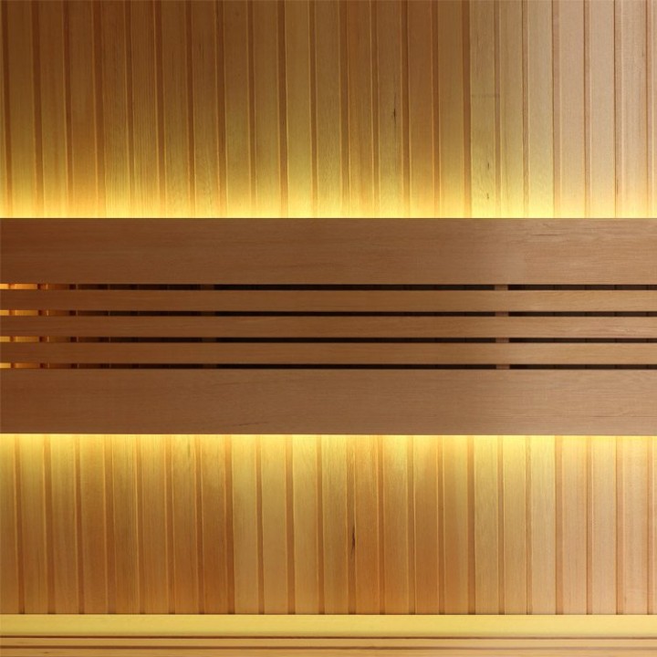 Finská sauna EAGO AWT B1113A hemlock 180×105 4,5 kW TheWall Bi-O