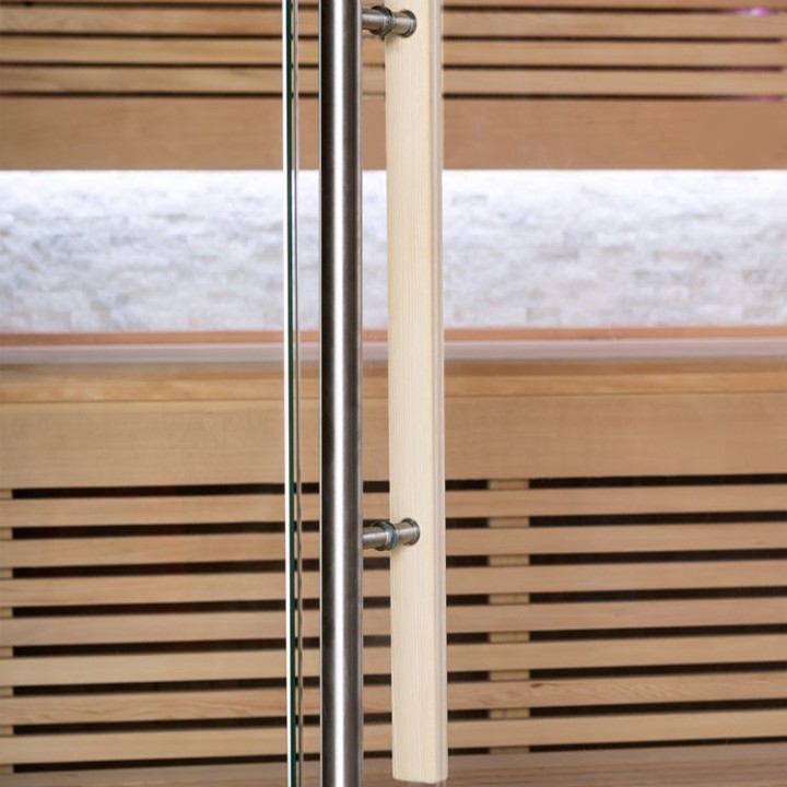Finská sauna EAGO AWT E1101C hemlock 180×180 bez kamen