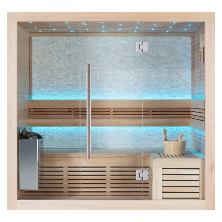 Finská sauna EAGO AWT E1106A hemlock 200×120 bez kamen