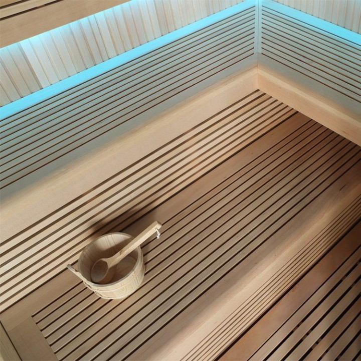 Finská sauna EAGO AWT E1111A hemlock 220×220 bez kamen