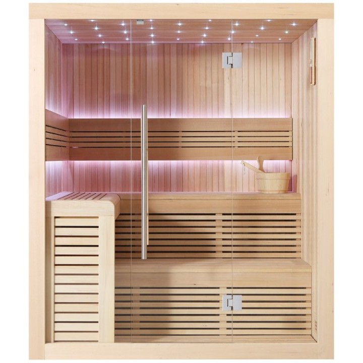 Finská sauna EAGO AWT E1112C hemlock 180×150 bez kamen