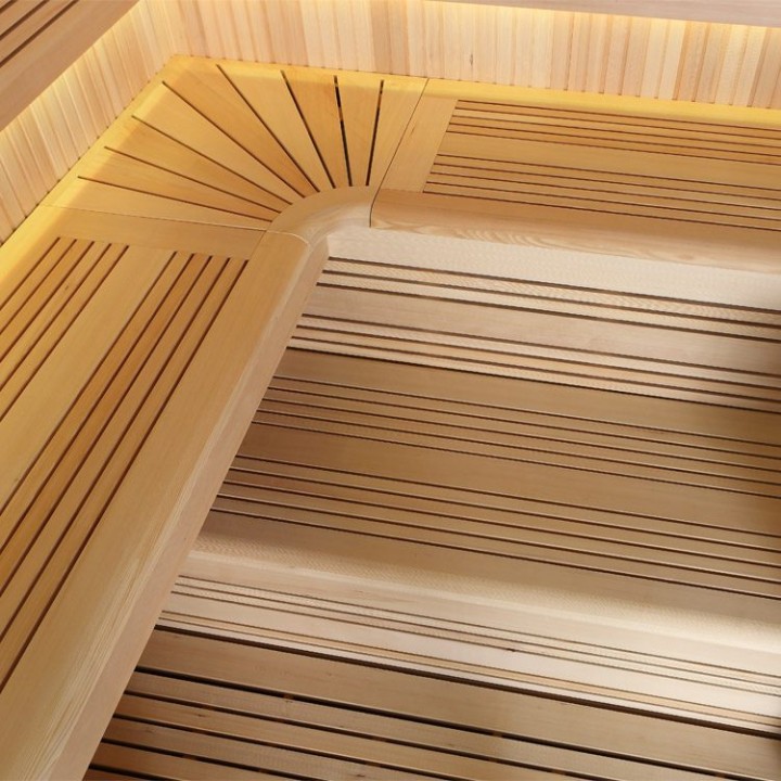 Finská sauna EAGO AWT E1115A hemlock 220×200 9 kW Cilindro
