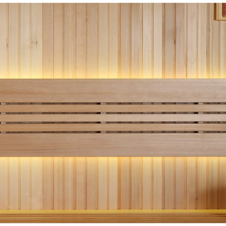 Finská sauna EAGO AWT E1115B hemlock 200×200 9 kW Virta