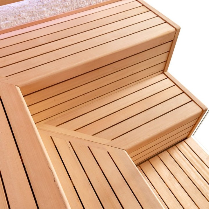 Finská sauna EAGO AWT E1603C hemlock 180×180 9 kW TheWall